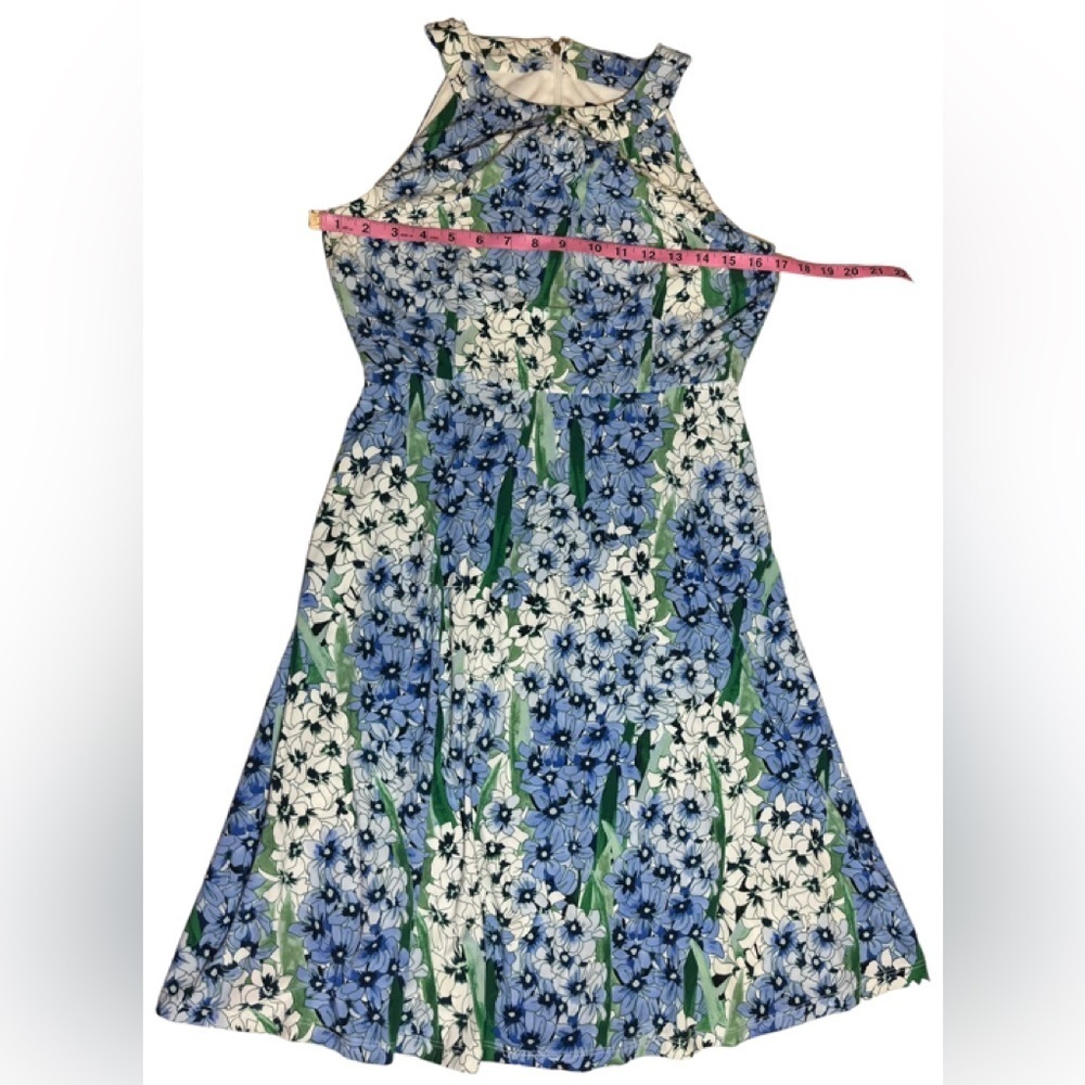 Tommy Hilfiger Sleeveless Floral Fit & Flare Midi Dress Size 6 EUC - Picture 3 of 14